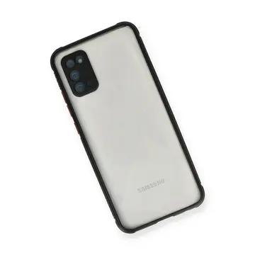 Samsung Galaxy A02s Kılıf Miami Şeffaf Silikon - Siyah