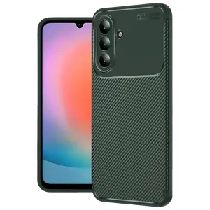 Samsung Galaxy S26 Auto Focus Karbon Kapak - Koyu Yeşil