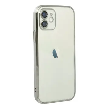 İphone 12 Kılıf Razer Lensli Silikon - Gümüş