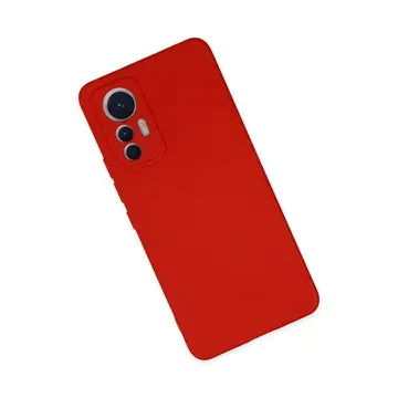 Xiaomi Mi 12 Lite Kılıf Nano İçi Kadife Silikon - Kırmızı