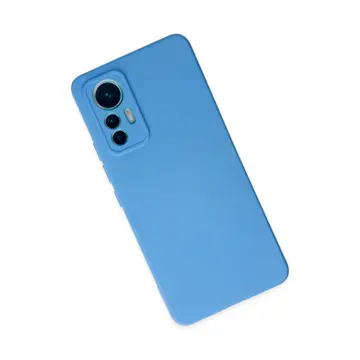 Xiaomi Mi 12 Lite Kılıf Nano İçi Kadife Silikon - Mavi