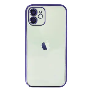 İphone 12 Kılıf Razer Lensli Silikon - Mor