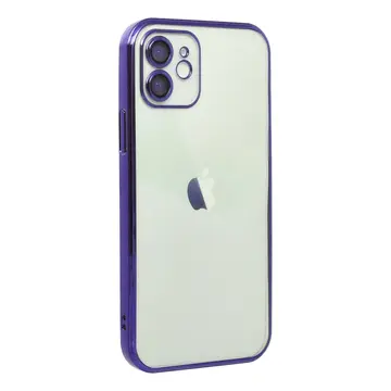 İphone 12 Kılıf Razer Lensli Silikon - Mor