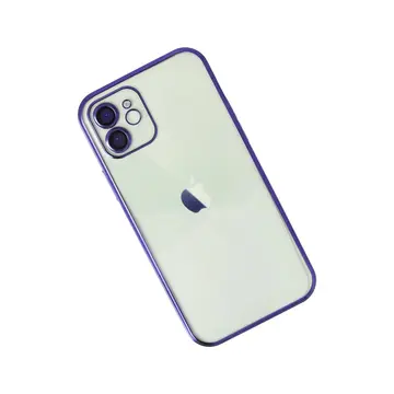 İphone 12 Kılıf Razer Lensli Silikon - Mor