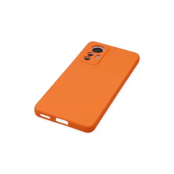 Xiaomi Mi 12 Lite Kılıf Nano İçi Kadife Silikon - Turuncu