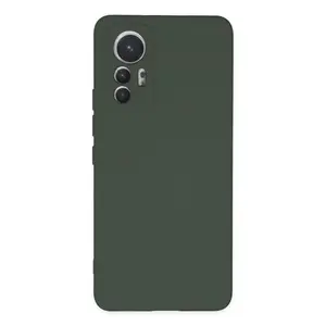 Xiaomi Mi 12 Lite Kılıf Nano İçi Kadife Silikon - Koyu Yeşil