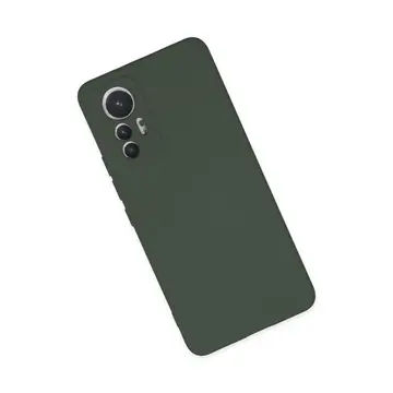 Xiaomi Mi 12 Lite Kılıf Nano İçi Kadife Silikon - Koyu Yeşil