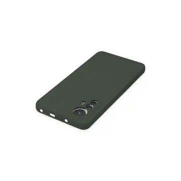 Xiaomi Mi 12 Lite Kılıf Nano İçi Kadife Silikon - Koyu Yeşil