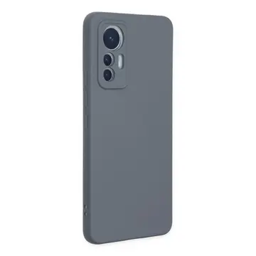 Xiaomi Mi 12 Lite Kılıf Nano İçi Kadife Silikon - Gri