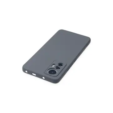 Xiaomi Mi 12 Lite Kılıf Nano İçi Kadife Silikon - Gri
