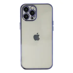 İphone 12 Pro Kılıf Razer Lensli Silikon - Mor