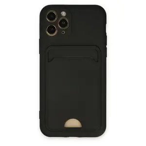 İphone 11 Pro Kılıf Kelvin Kartvizitli Silikon - Siyah