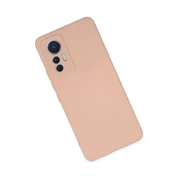 Xiaomi Mi 12 Lite Kılıf Nano İçi Kadife Silikon - Pudra