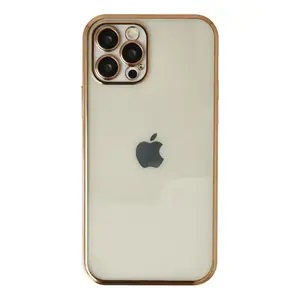 İphone 12 Pro Max Kılıf Razer Lensli Silikon - Gold
