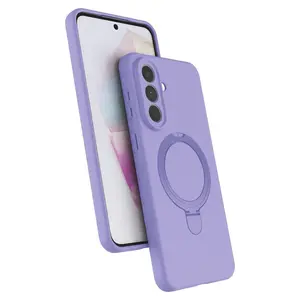 Samsung Galaxy A57 5g Regal Magsafe Standlı Kapak - Lila