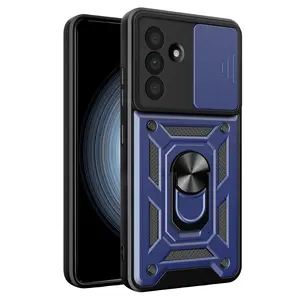 Samsung Galaxy A37 5g Pars Lens Yüzüklü Silikon - Lacivert