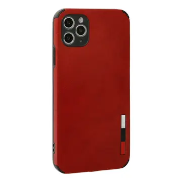 İphone 11 Pro Max Kılıf Loop Deri Silikon - Kırmızı