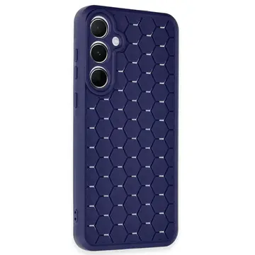 Samsung Galaxy A15 4g Kılıf Petek Silikon Kapak - Lacivert