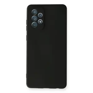 Samsung Galaxy A72 Kılıf Nano İçi Kadife Silikon - Siyah