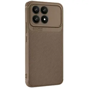 Xiaomi Poco F8 Pro Auto Focus Karbon Kapak - Kahverengi