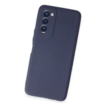 Tecno Camon 18 Kılıf First Silikon - Lacivert