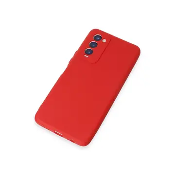 Tecno Camon 18 Kılıf First Silikon - Kırmızı