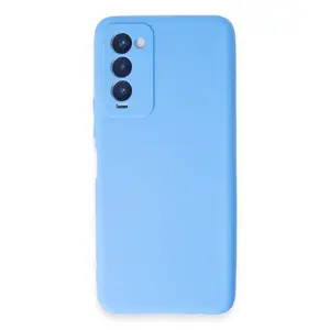Tecno Camon 18 Kılıf First Silikon - Mavi