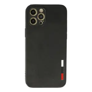 İphone 12 Pro Max Kılıf Loop Deri Silikon - Siyah
