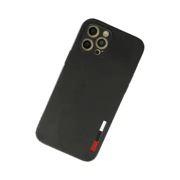 İphone 12 Pro Max Kılıf Loop Deri Silikon - Siyah