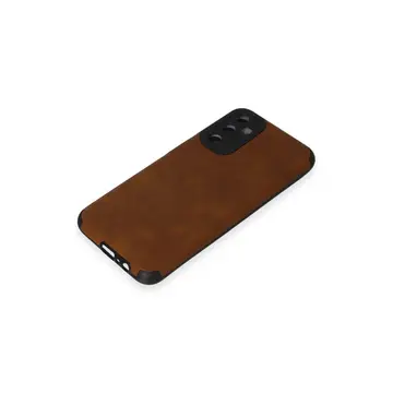 Samsung Galaxy M14 5g Kılıf Loop Deri Silikon - Kahverengi