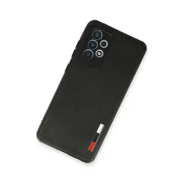Samsung Galaxy A72 Kılıf Loop Deri Silikon - Siyah