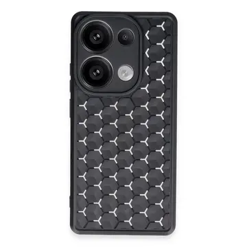Xiaomi Redmi Note 13 Pro 5g Kılıf Petek Silikon Kapak - Siyah