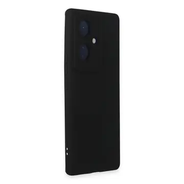 Vivo V29 Lite Kılıf Nano İçi Kadife Silikon - Siyah