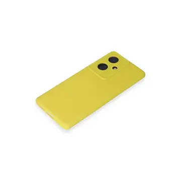Vivo V29 Lite Kılıf Nano İçi Kadife Silikon - Sarı