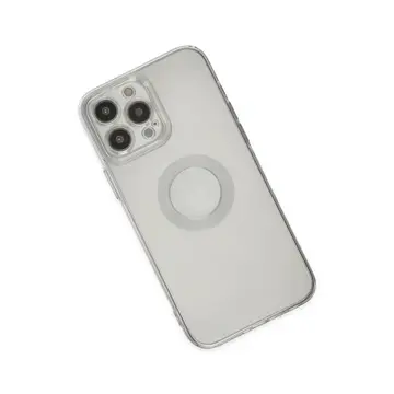 İphone 13 Pro Max Kılıf Santa Lens Silikon - Şeffaf