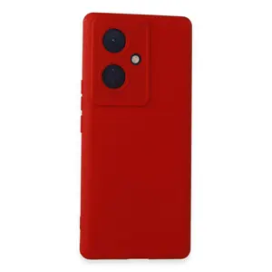 Vivo V29 Lite Kılıf Nano İçi Kadife Silikon - Kırmızı