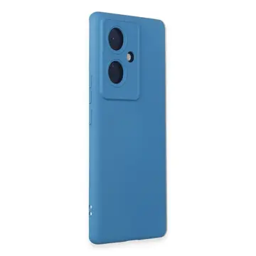Vivo V29 Lite Kılıf Nano İçi Kadife Silikon - Mavi