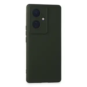 Vivo V29 Lite Kılıf Nano İçi Kadife Silikon - Koyu Yeşil