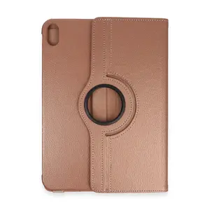 İpad 2025 10.9 10.nesil (a16) Kılıf 360 Tablet Deri Kılıf - Rose Gold
