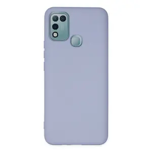 İnfinix Hot 10 Play Kılıf Nano İçi Kadife Silikon - Lila