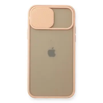 İphone 11 Pro Kılıf Palm Buzlu Kamera Sürgülü Silikon - Pembe