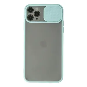 İphone 11 Pro Kılıf Palm Buzlu Kamera Sürgülü Silikon - Turkuaz