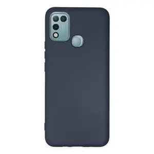 İnfinix Hot 10 Play Kılıf Nano İçi Kadife Silikon - Lacivert