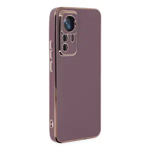 Xiaomi Mi 12t Pro Kılıf Volet Silikon - Mor