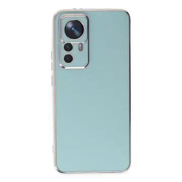 Xiaomi Mi 12t Pro Kılıf Volet Silikon - Açık Yeşil