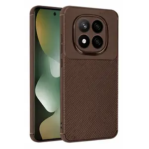 Xiaomi Redmi Note 15 Pro 5g Auto Focus Karbon Kapak - Kahverengi