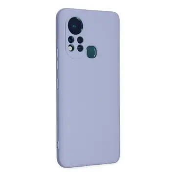 İnfinix Hot 11s Kılıf Nano İçi Kadife Silikon - Lila