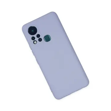 İnfinix Hot 11s Kılıf Nano İçi Kadife Silikon - Lila