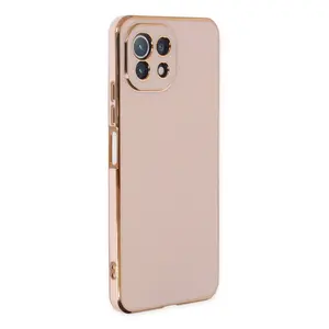 Xiaomi Mi 11 Lite Kılıf Volet Silikon - Pembe