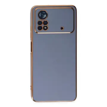 Xiaomi Poco X4 Pro 5g Kılıf Volet Silikon - Mavi